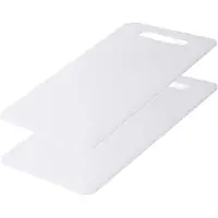 Benson Snijplank - 2x - wit - kunststof - 14 x 24 cm - vaatwasser bestendig - Keuken voedsel bereiden