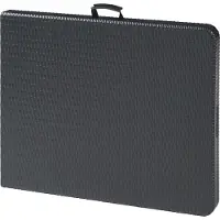 En.casa Klaptafel Mark tuintafel 180x75x72 cm rechthoek rotan look zwart []