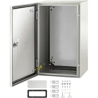 Vevor schakelkast koolstofstaal verdeelkast industriële behuizing 50x30x25cm schakelkast IP66 &amp; NEMA waterdichte aansluitdoos powerbox ideaal voor fabrieken bouwplaatsen winkelcentra etc.