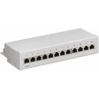 Goobay Patchpaneel | Cat6 S/FTP | 12 poorten (Desktop, Grijs)