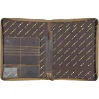 Greenburry Vintage Ringmap Leer 26 cm bruin