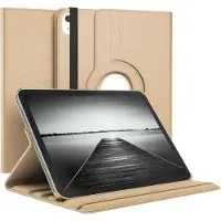 Ntech Hoes Geschikt voor iPad Air 11 inch (2024) M2 Hoes Goud, iPad Air 6th / 5th / 4th Generation Hoes (2024/2022/2020) - 360° draaibare Bookcase