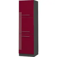 Vicco Fame-Line Ovenombouwkast – 60 cm Bordeauxrode hoogglans