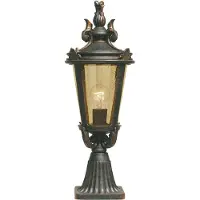 Elstead Lighting Mini LED Tuin Pilaar Baltimore | 1X E27 Max 60W | IP44 (Outdoor) | Weathered Bronze