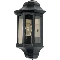 Garden Zone Elstead Newbury buitenwandlamp, E27, zwart, IP44