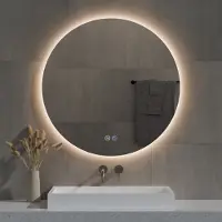 Best design Spiegel aldora rond 100 cm incl. Verwarming, 3 kleuren dimbare led verlichting