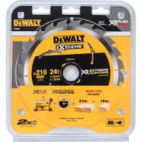 DeWalt Cirkelzaagblad voor Hout | Extreme Runtime | Ø 210mm Asgat 30mm 24T - DT99565-QZ