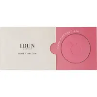 IDUN MINERALS Mineral Blush - geperst poeder - glijdt soepel over - biedt een intense kleuruitbetaling en een natuurlijk gezonde huid - Hallon - 0,18