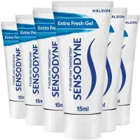 Sensodyne 6x Tandpasta Extra Fresh Gel Mini 15 Ml