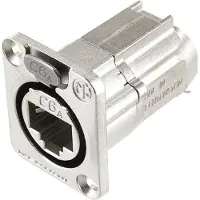 Neutrik NE8FDX-Y6 RJ45-dataconnector etherCON D-serie NE8FDX-Y6 Bus, recht Aantal polen: 8P8C Nikkel 1 stuk(s)