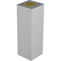 Nord Sued Afvalbak Alicante, 45 l, zelfblussend, wit/aluminium
