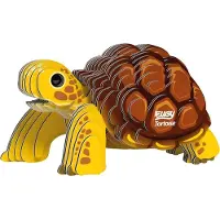 Eugy 3D Puzzel - Schildpad - Wilde Dieren - Duurzaam - Verzamel Ze Allemaal - 6 Jaar