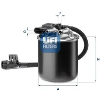 Ufi 24.193.00 Brandstoffilter