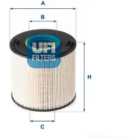 Ufi 26.085.00 Brandstoffilter