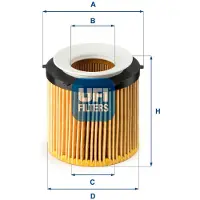 Ufi 25.179.00 Oliefilter