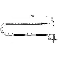 Bosch 1 987 482 700 Handremkabel