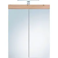 Trendteam Spiegelkast Amanda/Mando | 60 x 17 x 77 cm | Espen-eiken interieur