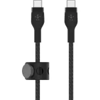 Belkin Boostcharge Usb-c-naar-usb-c 2.0 Gevlochten Siliconen 2 M Zwart