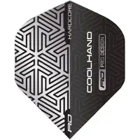 Red Dragon Luke Humphries Hardcore Cool Hand Grey & White - Dart Flights
