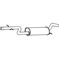 VEGAZ VS-610 Uitlaat middendemper