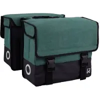 Willex Dubbele Canvas Tas Plus Hunter green/matt black 40L