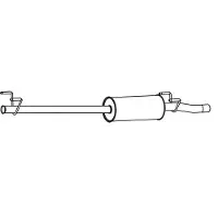VEGAZ VS-502 Uitlaat middendemper