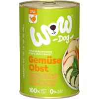 Wow WOW! PUUR 100% Hondenvoer - Groenten en Fruit - Blik