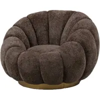 Ptmd Daisy Fauteuil Antelope Gold Base With Swivel