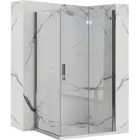 REA Molier - Douchecabine - Chroom - 100X80 Rechthoek - 100X80X190Cm