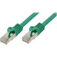 Shiverpeaks RJ45 patchkabel met CAT 7 koperen kabel, PIMF, groen, 7,5 meter