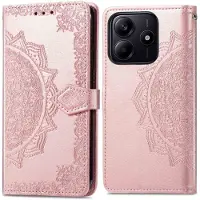 IMoshion Mandala Bookcase voor de Xiaomi Redmi Note 14 (5G) - Rosé Goud