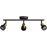 Philips Opbouwspot Conduit Zwart Messing 3xgu10