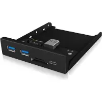 Icy Box 60433 USB-hub 3 poorten USB-A USB 3.0 5 GBit/s Zwart