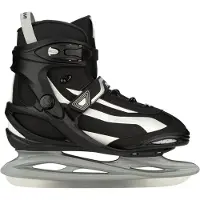 Nijdam IJshockeyschaats - Power Play - Semi-Softboot - Maat 40 - Zwart