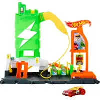 Mattel City Electric Charging Station Car Transparant Kinderen