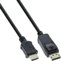 InLine DisplayPort-naar-HDMI-convertorkabel, 2 m