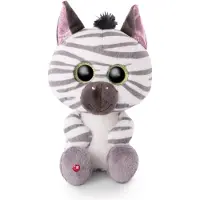 Nici Glubschis Zebra Mankalita 25cm Grijs grijs Pluche Nici Knuffel