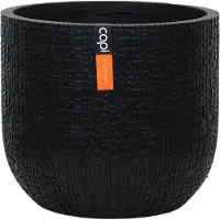 Capi Europe Bloempot Nature Skin Zwart D 23,5 H 21 Cm