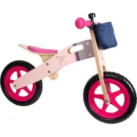 Small Foot - Houten Loopfiets Kolibrie Roze