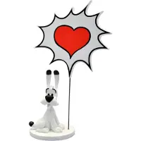 Collectoys Idefix - Asterix en Obelix - Met hart - Kunshars figuurtje - 15 cm - Hond