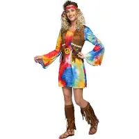 Boland - Kostuum Hippie Breeze (36/38) - Volwassenen - Hippie - Hippie - Flower Power - 60s - 70s
