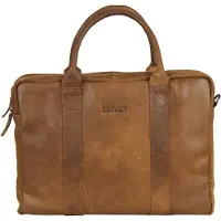 Dstrct Limited Double Zip 15'' Laptoptas cognac