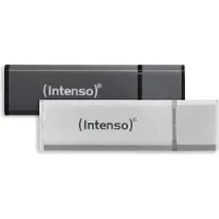 Intenso USB-stick 32 GB Antraciet, zilver 2 Stuks