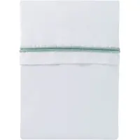 Babys Only Wieglaken gebreide bies mint/wit