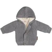 Babys Only Vestje met capuchon teddy Soul grijs - 56