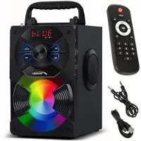 Audiocore AC730 Draagbare luidspreker - 11W Uitgangsvermogen/ Radio / SD / MMC / Aux-in / USB - Met Verlichting en Afstandsbediening
