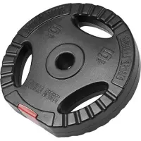 Gorilla Sports Halterschijf 5 kg gripper kunststof - 30/31 mm