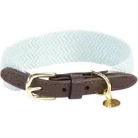 Kentucky Dogwear - Jacquard Hondenhalsband - Lichtblauw - Maat XL - 71cm - Hondenriem