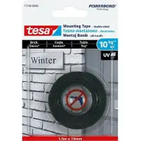 TESA Powerbond Serie - Dubbelzijdige Montage Tape - 1,5 m x 19 mm - Voor Buiten