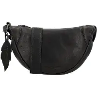 Hide & Stitches Earth Heuptas - Crossbody - Duurzaam Gelooid Leer - Praktische Indeling - Verstelbare Schouderband - Duurzaam Leer - Leren Dames Tas - Zwart